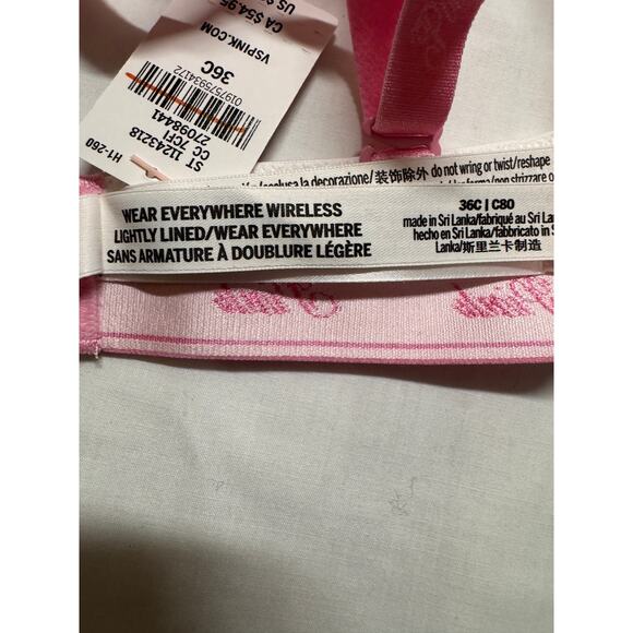 Victoria Secret PINK Wear Everywhere Lightly Lined Wireless Bra NWT 36C - Picture 7 of 8